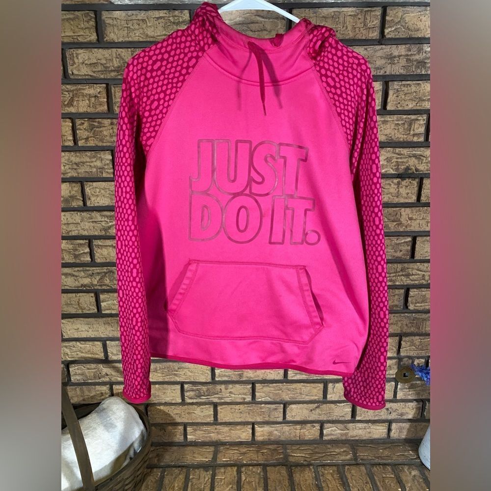 Hot pink Nike pullover